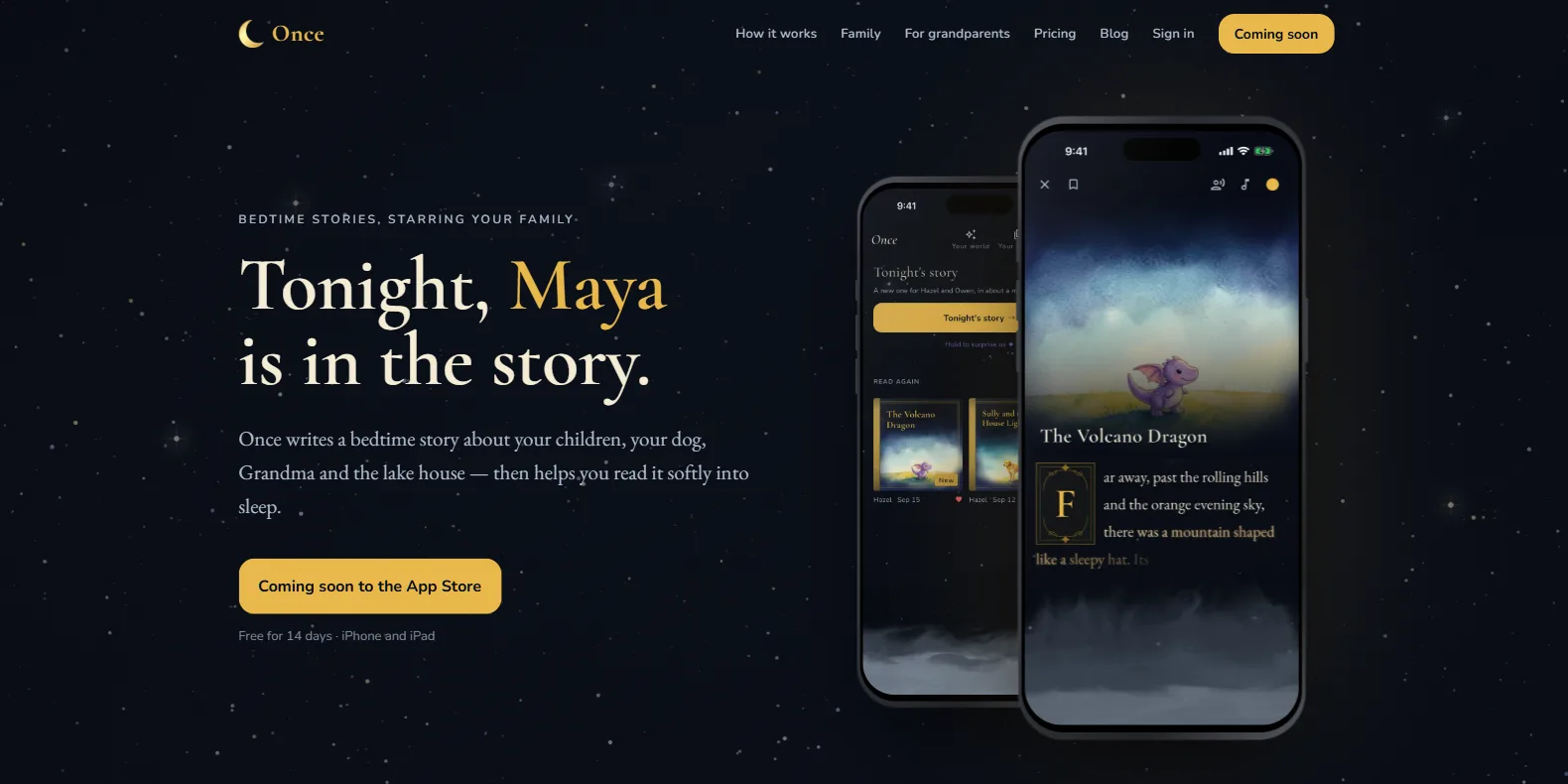 Once marketing site at getonce.app